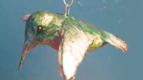 Make a Hummingbird Ornament with Paper Mache Clay