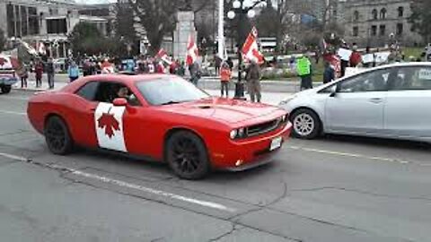 Freedom Convoy @ BC Parliament in Victoria: 2022/03/12 13:00:07