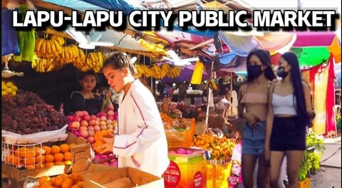 [4K CEBU🇵🇭] LAPU-LAPU CITY PUBLIC MARKET | PHILIPPINES | Walk Tour | Munky Explores