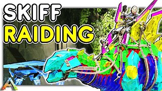 Tek Skiff RAIDING On Aberration - ARK PvP