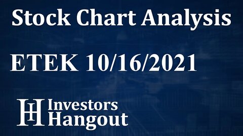 ETEK Stock Chart Analysis Eco-Tek Group Inc. - 10-16-2021