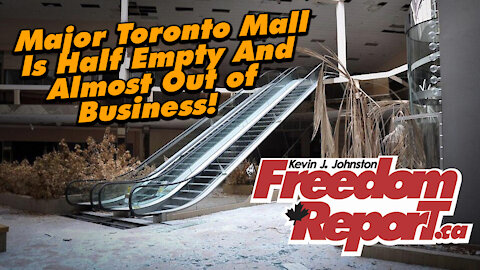Major Toronto Mall With No Customers And Closed Stores