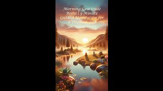 Morning Gratitude Boost: 5-Minute Guided Meditation for a Positive and Thankful Start.