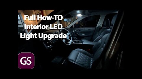 2021+ Nissan Rogue Full Interior LED Light Upgrade Step By Step