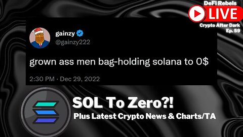 Solana In Death Spiral | Devs Leaving SOL | Crypto News & TA