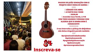 PAGODE DO JOÃO SENSAÇÃO COM O PROJETO ISSO É RODA DE SAMBA