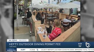 Hefty outdoor dining permit fee