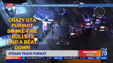 Insane Police Pursuit With A Twisted Ending. Smoke, Fire, Bullets, and a Beat Down!