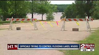 Officials trying to control flooding levels
