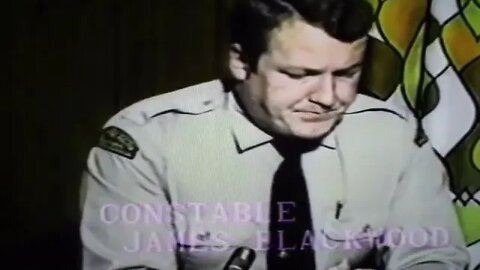 UFO Encounter by Constable James Blackwood's in 1978 Another credible witness