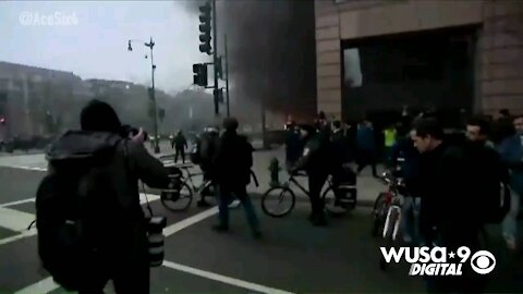 Anti Trump riots at 2017 inauguration