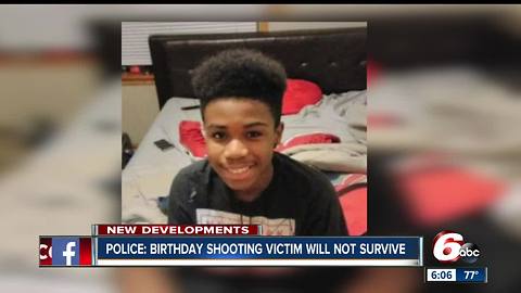 Teen shot in head at birthday party will not survive his injuries