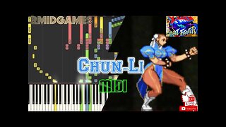 X-Men Vs Street Fighter - Chun-Li ~ Piano ( Midi )