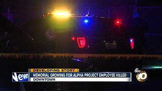 Memorial growing for Alpha Project security guard killed
