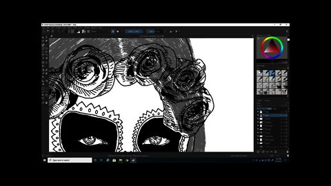 Speed Drawing : Day of the Dead Woman