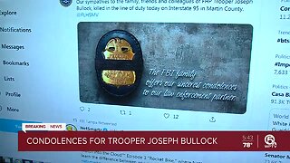 Condolences for trooper Joseph Bullock on social media