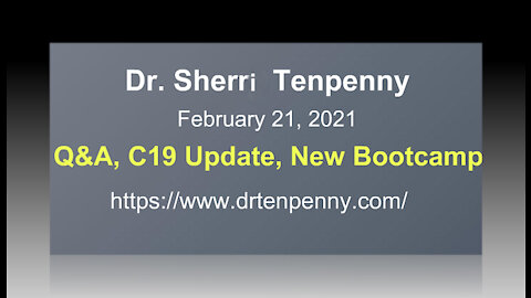 Dr Sherri Tenpenny Q&A C19 & Bootcamp Course Update