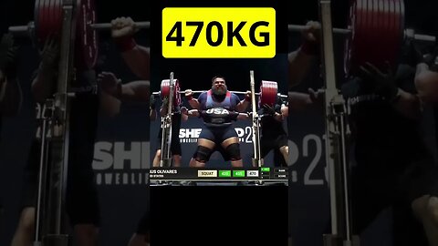 Agachamento de 470kg de Jesus Olivares #Shorts