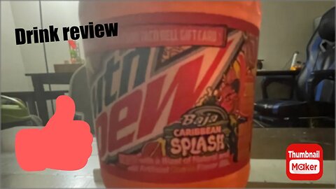 Mountain Dew Baja Caribbean splash drink review.