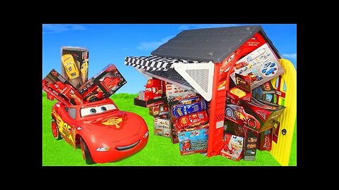 Cars Garage Playhouse for Kids!