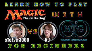 MTG Casual Commander: KJ vs. sTeEvE 3000 - Live - Promo #mtg #live #youtube #liveatfive #mtg #game