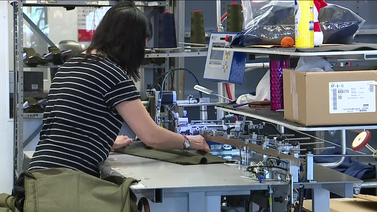 Buckeye Built: Cleveland's Vocation Guidance Services sews pants for women in US Army, Navy