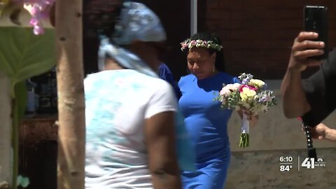 Couple wins free wedding at 'Brides in the Bottoms' event