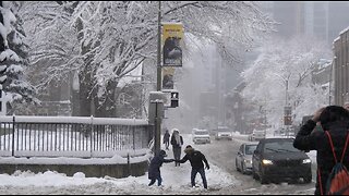 BIG Snowfall in Montreal Canada - First Major Snowstorm of the Season Hits Quebec | 4K