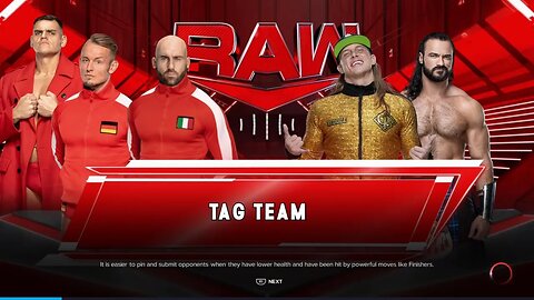 Monday Night Raw Drew McIntyre & Matt Riddle vs Imperium