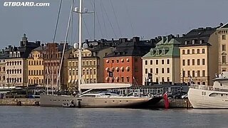 Massive €45 m "Pink Gin" 175" yacht in Old Town, Stockholm, Sweden Carbon Composite sloop-rigged
