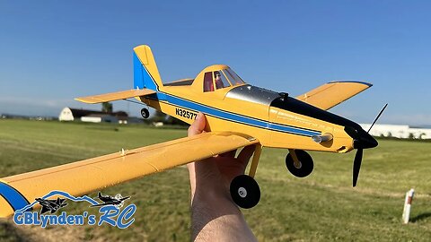 Very Windy Maiden | E-flite UMX Air Tractor RC Plane Maiden Flight Review