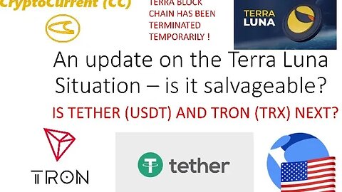 Terra Luna chain has been HALTED (UPDATE). Is TRON and USDT next?#theyareafteryourstablecoins