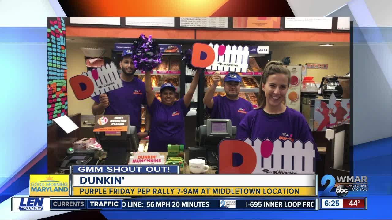 Good morning from Dunkin' in Middletown!