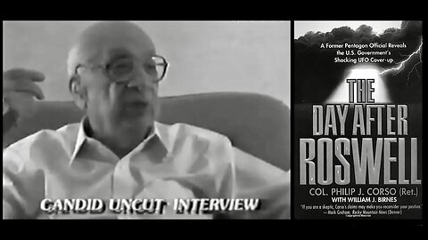“The Day After Roswell” Candid uncut interview with Colonel Philip J. Corso (Ret.)