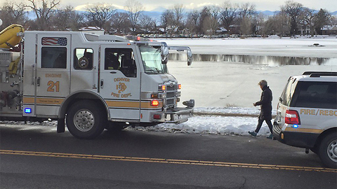 Ice training rescue at reunion park