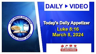Today's Daily Appetizer (Luke 8:16)