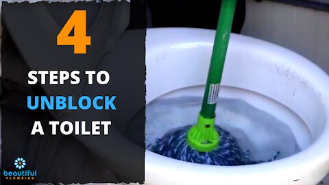 How to Solve a Blocked Toilet with a Mop