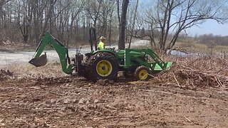 Working in the mud Compact Tractor IMG 1120