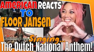 American Reacts to Floor Jansen Singing The Dutch Nation Anthem! | Floor Jansen Reaction | ❤