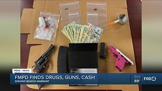 Fort Myers Police find drugs, guns, cash