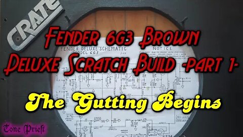 Fender 6G3 Brown Deluxe Scratch Build part 1 - Let's Build! - Episode 22