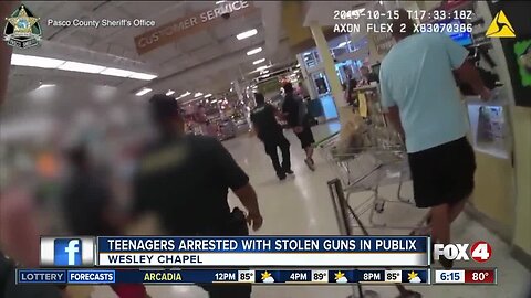 Teens arrested at Florida grocery store after Snapchat video shows them with guns in the bathroom