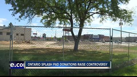 Ontario splash pad donations raise controversy