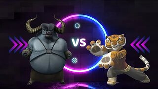 Crypto battles. 1 Season: Kung fu Panda. 4 Episode: Master Storming Ox vs Tigress.