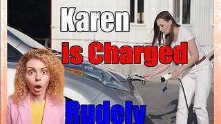 Online Karen Gripes About Rude EV Charging Stations #shorts