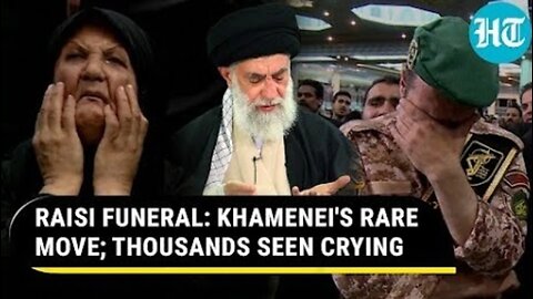 Raisi Funeral: Khamenei's Rare Move As He Leads Prayers For Thousands; Iranians Cry On Streets