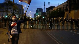 Massive protests in Peru as part of a general strike demanding president resign