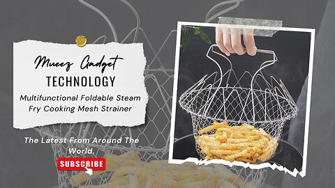Multifunctional Foldable Steam Fry Cooking Mesh Strainer | Link in description