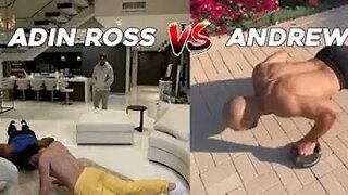 Adin Ross Battles Andrew Tate in Push Up Challenge