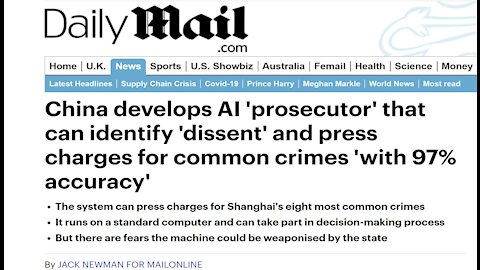 China Develops AI Prosecutor that Can Identify Dissent & Press Charges